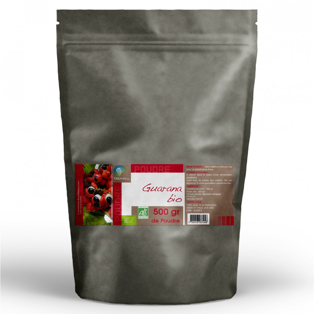 Guarana bio - 500gr de poudre