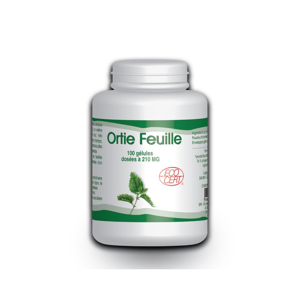 Ortie Bio (Feuille) - 100 gélules - 210mg