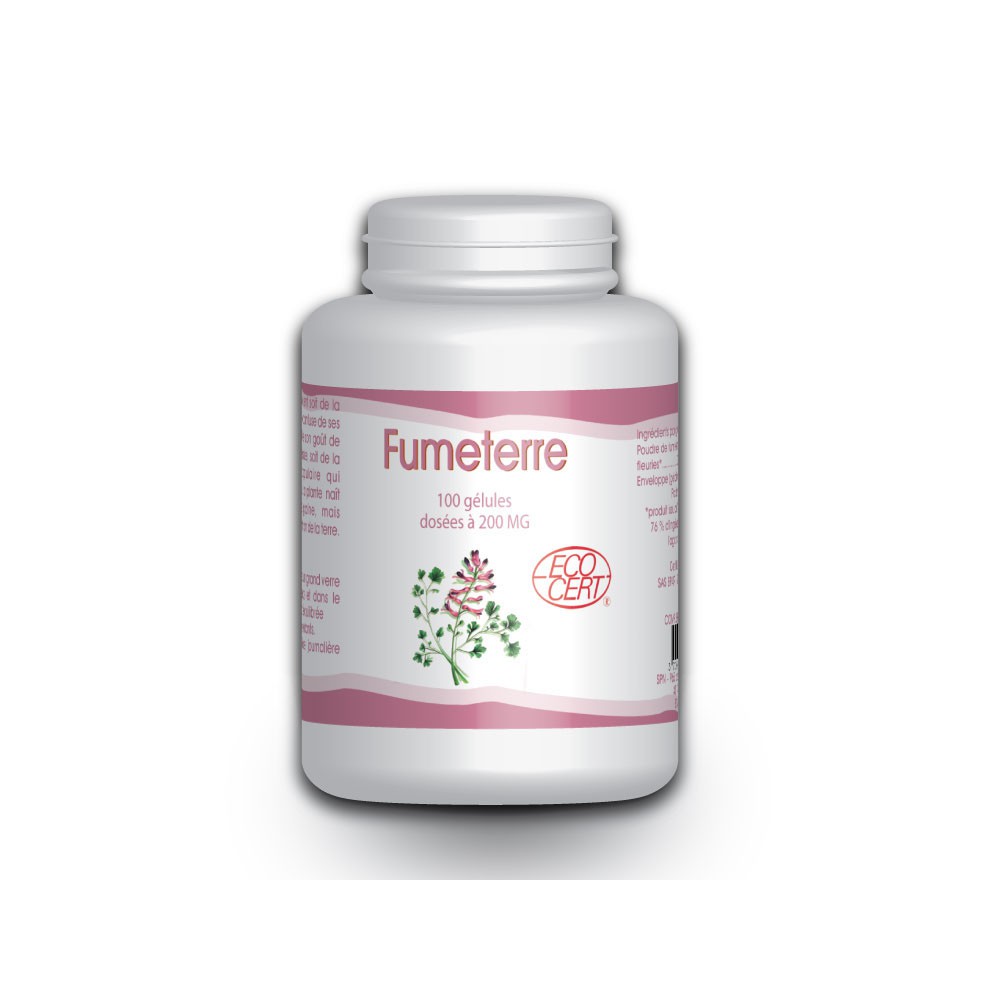 Fumeterre Bio - 100 gélules à 200 mg