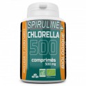 Spiruline + Chlorella Biologique 500mg - 500 Comprimés