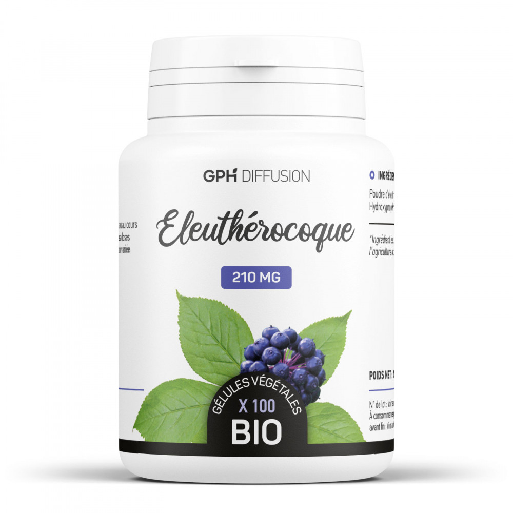 Eleuthérocoque racine biologique 210 mg - 100 gélules végétales