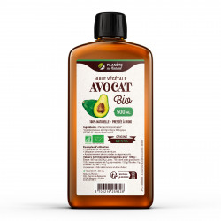 Huile de AVOCAT Biologique - 500ml - Cosmos Organic - Planète au Naturel