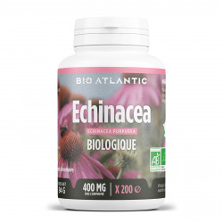 Echinacéa biologique -200 comprimés à 400 mg