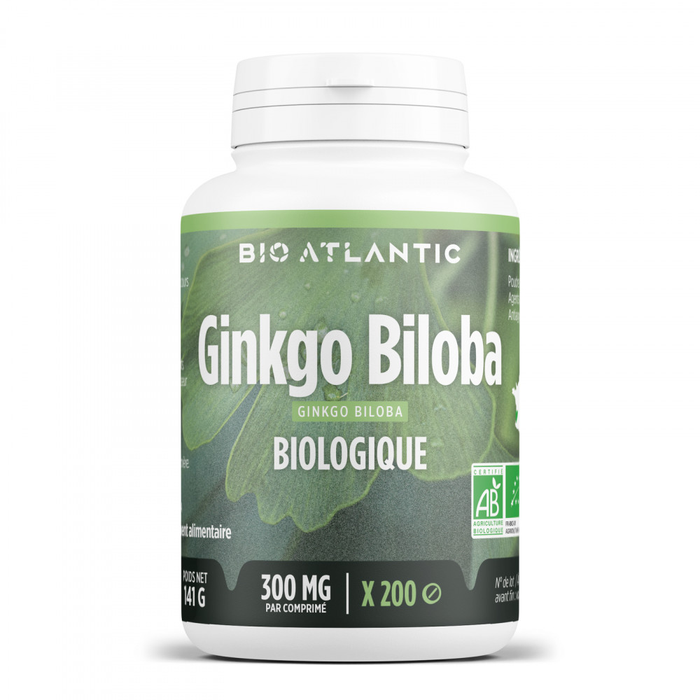 Ginkgo Biloba Bio - 200 comprimés à 400 mg