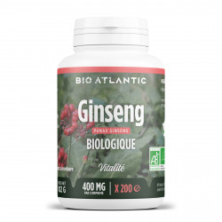 Ginseng rouge bio-200 comprimés à 400 mg