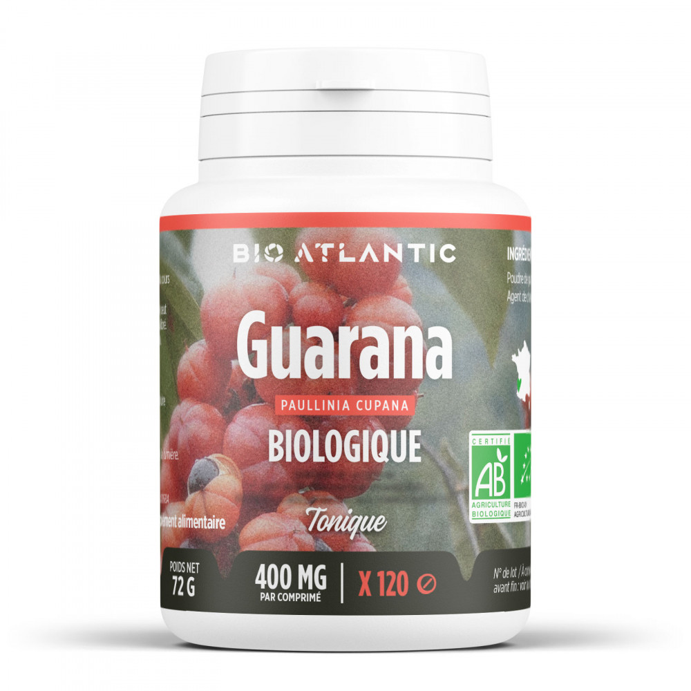 Guarana biologique - 120 comprimés à 400 mg