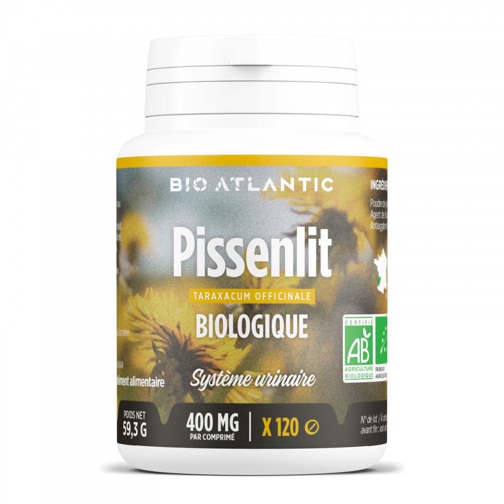 Pissenlit biologique-120 comprimés à 400 mg