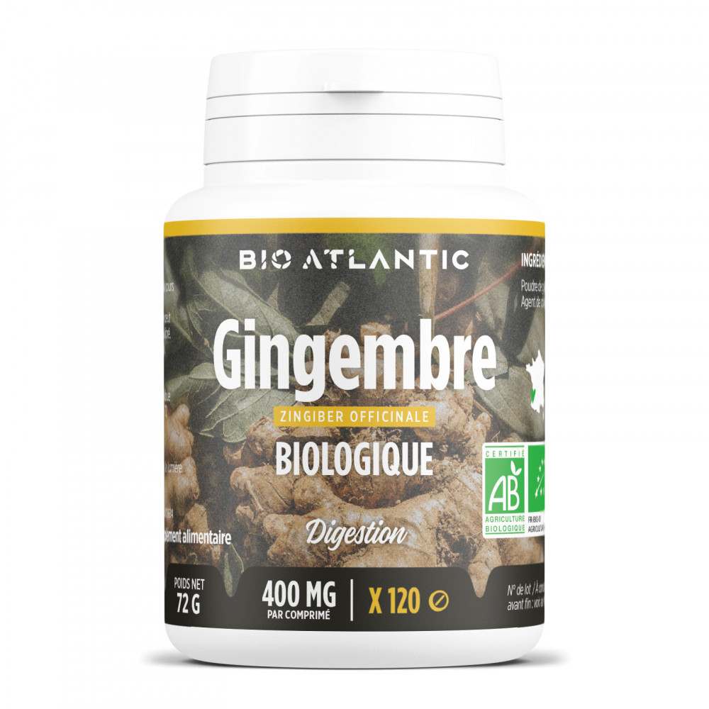 Gingembre Bio - 400 mg - 120 comprimés