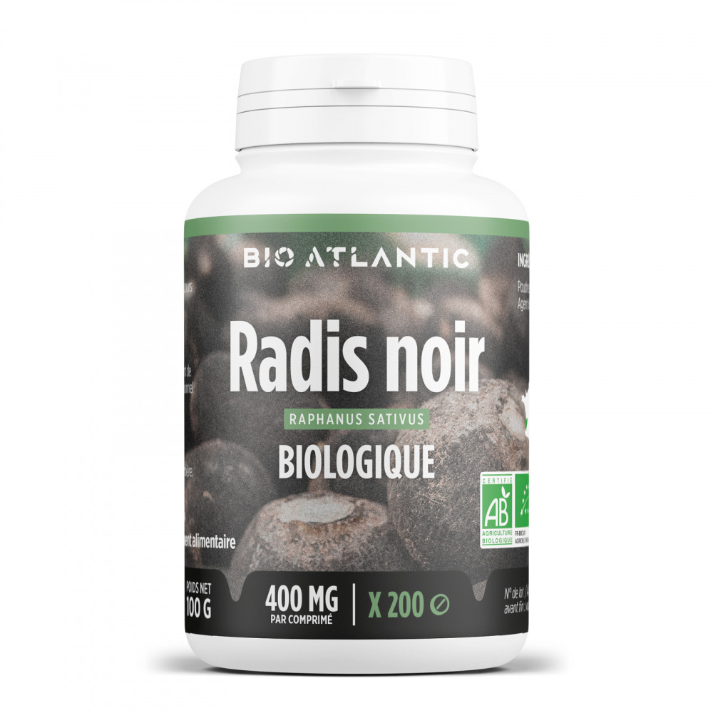 Radis Noir biologique - 200 comprimés à 400 mg