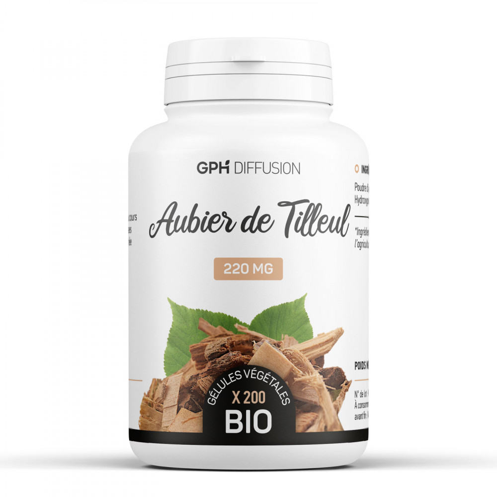 Aubier de Tilleul Bio - 200 gélules végétales