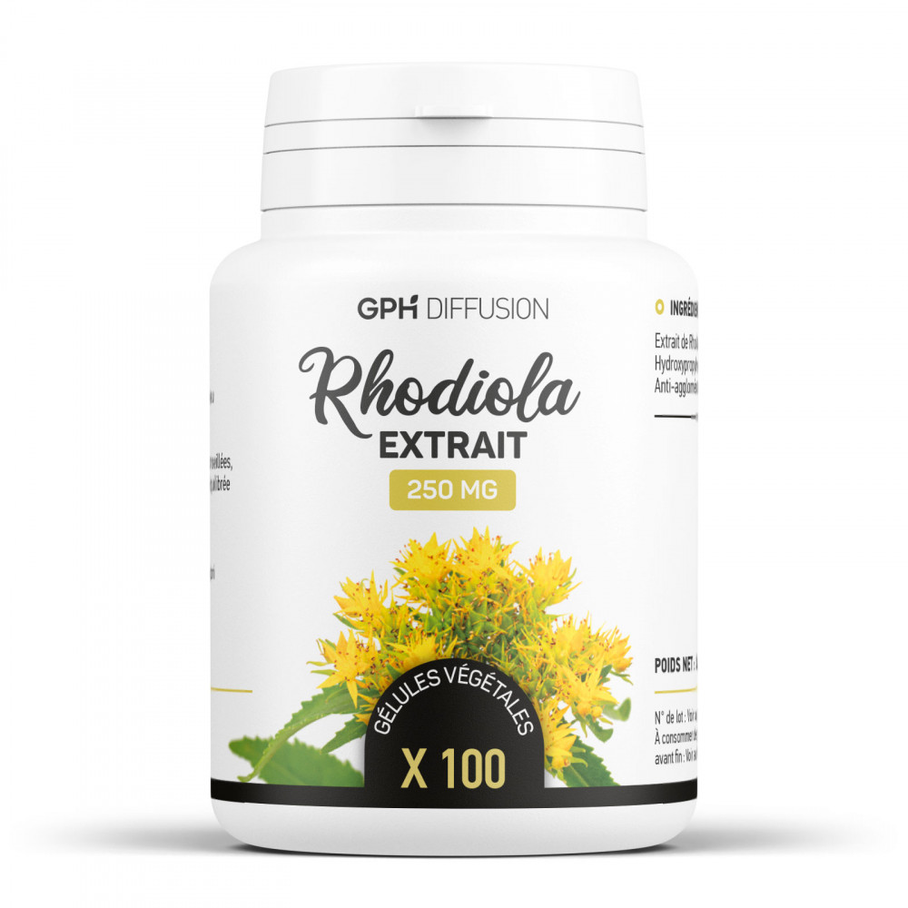 Rhodiola Extrait 250MG - 100 gélules Végetales