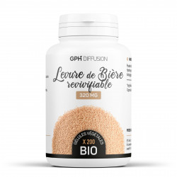 Levure de Bière Bio - 320mg - 200 gélules végétales