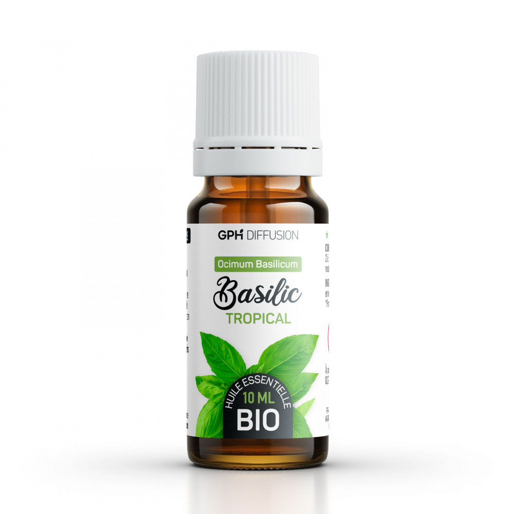 Huile essentielle de Basilic Tropical Bio 10ml