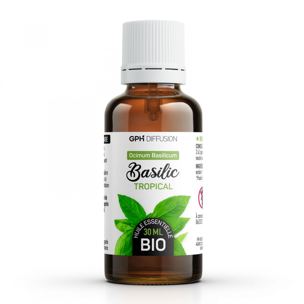 Huile essentielle de Basilic Tropical Bio 30ml