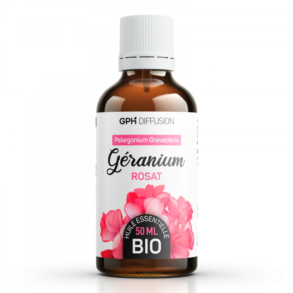 Huile Essentielle de Geranium Rosat Bio 50ml