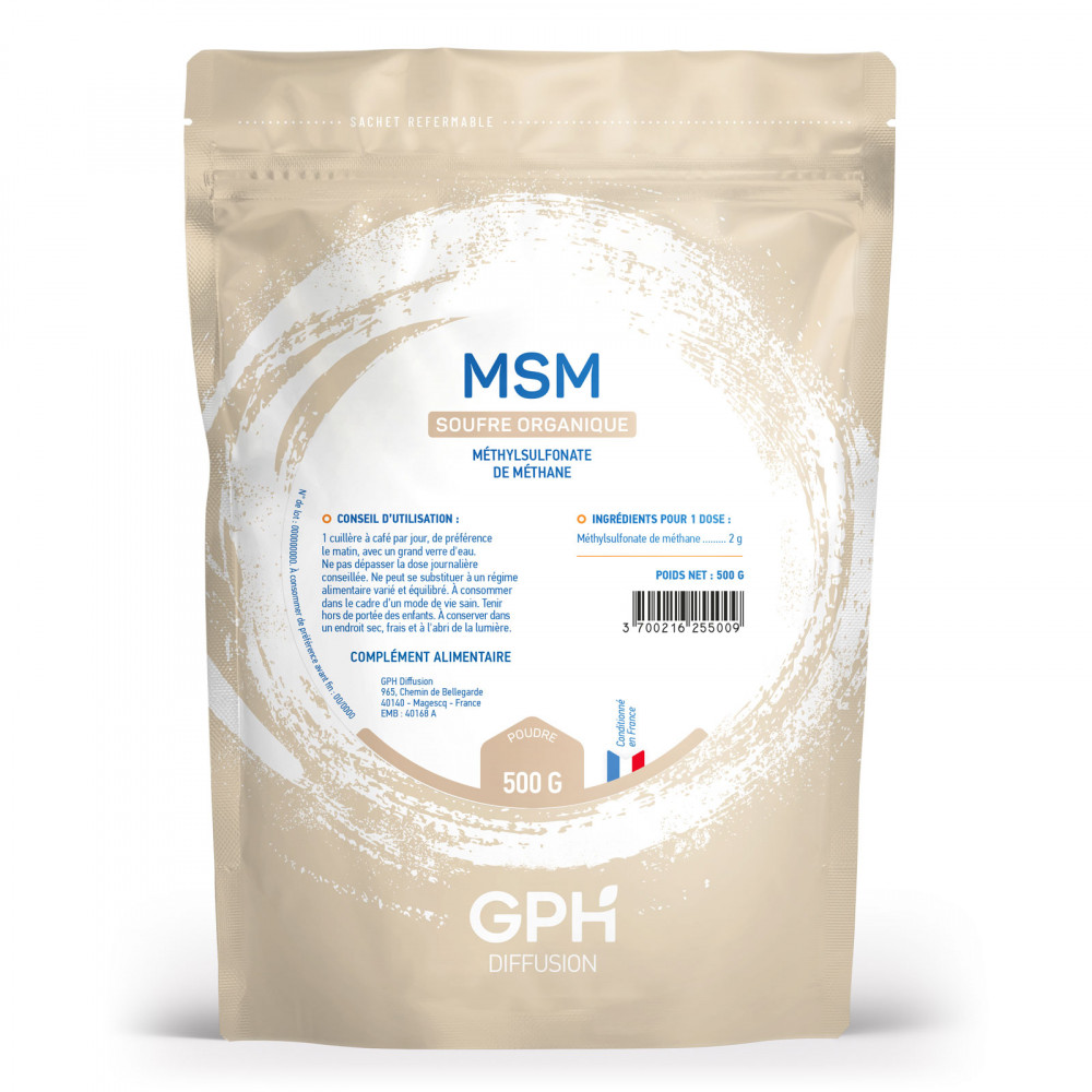 MSM en poudre - 500 grammes