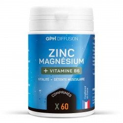 Magnésium + Zinc + B6 - 60 Comprimés