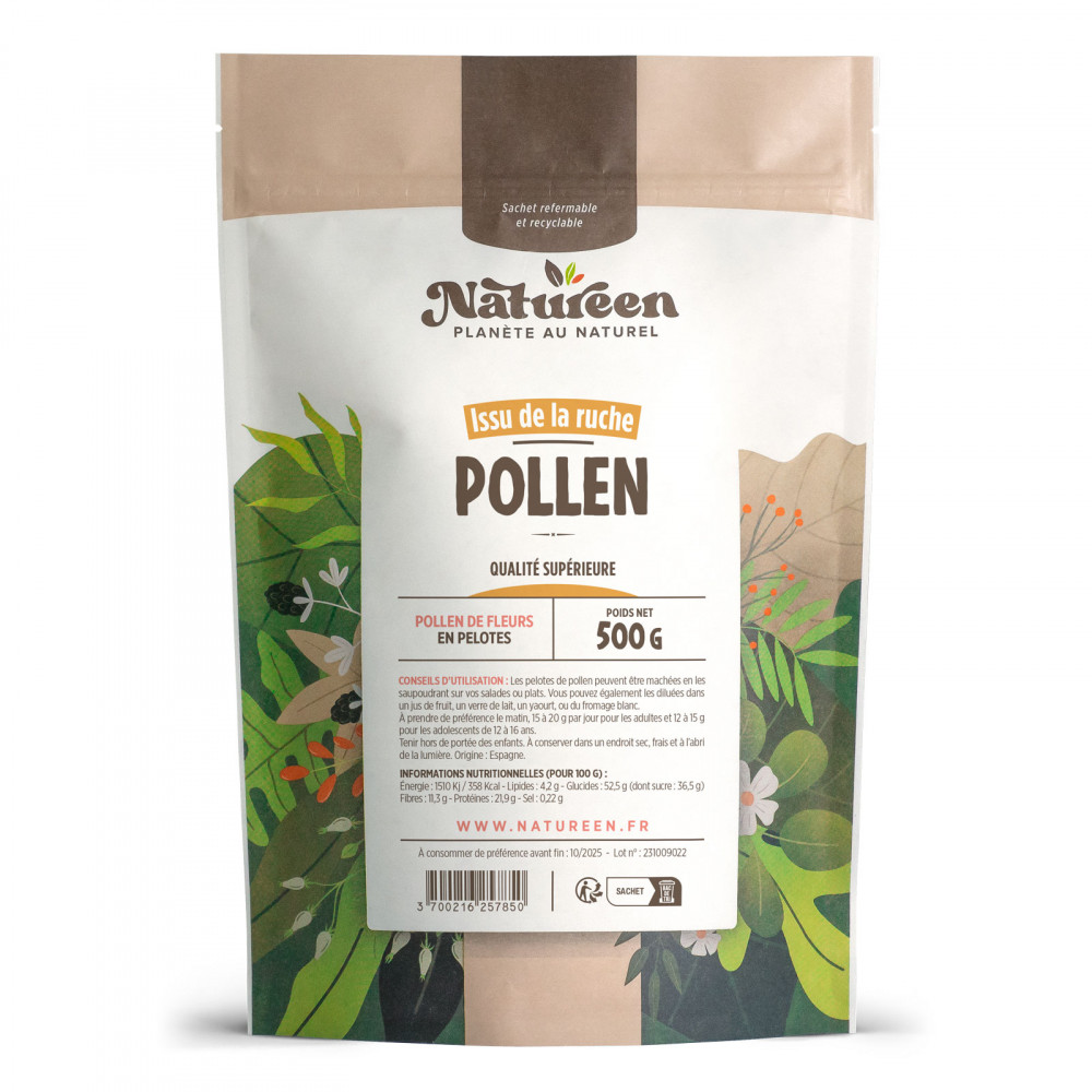 Pollen de fleurs en pelotes - 500 g